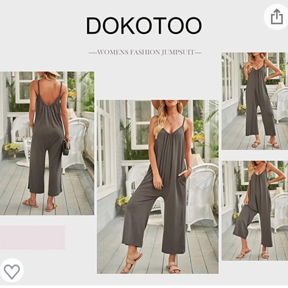 Sleeveless jump suit